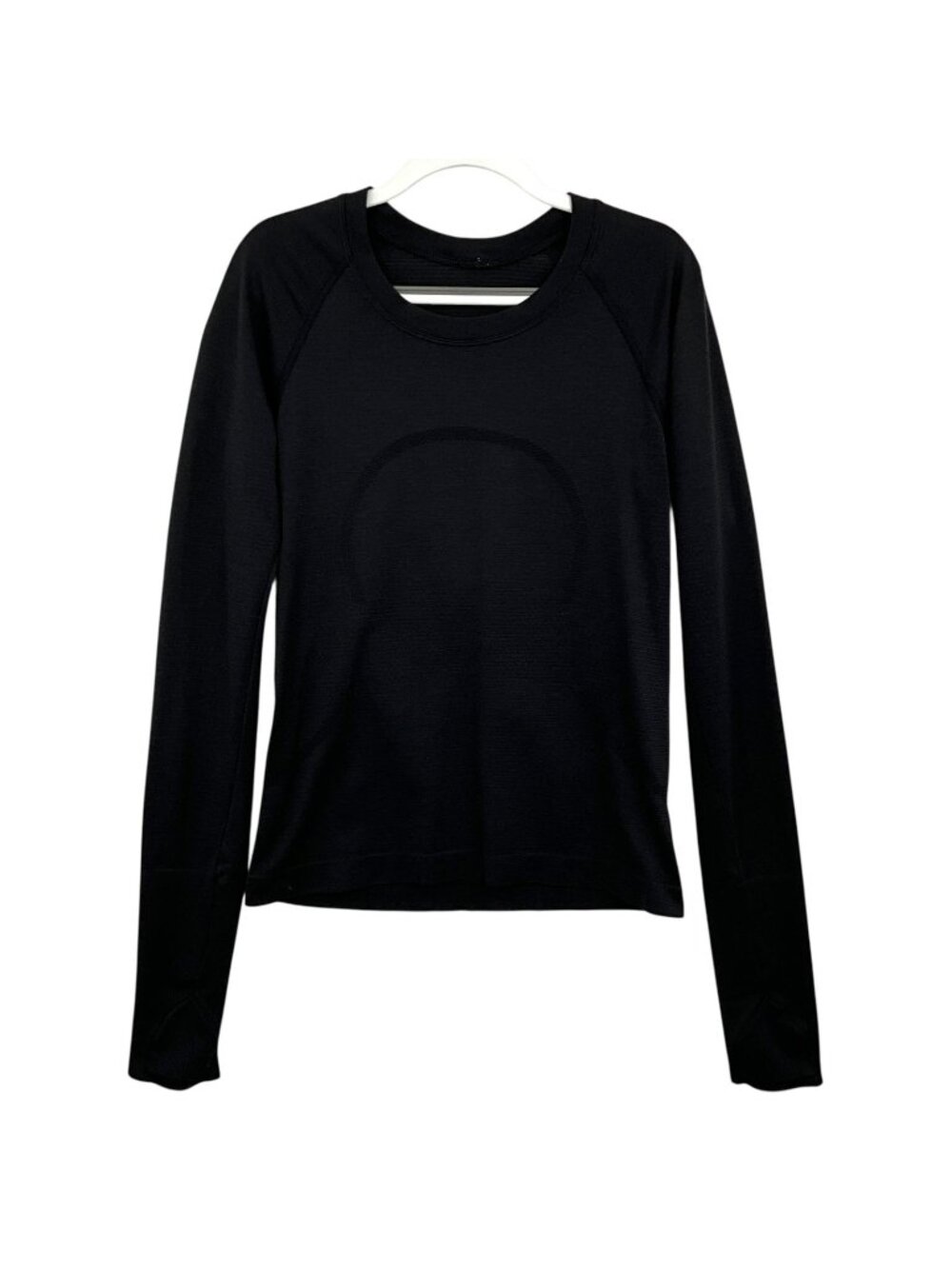Lululemon Swiftly Tech Long Sleeve Crew Top Black Womens Size 4 T Shirt Run